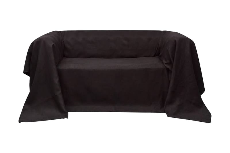 Mikro-semsket sofa overtrekk brun 210 x 280 cm - Brun - Tekstiler - Møbelstoff - Møbeltrekk - Sofatrekk