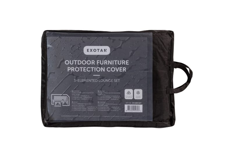 Morte Sofaoverlegg 30x45 cm - Svart - Tekstiler - Møbelstoff - Møbeltrekk - Sofatrekk