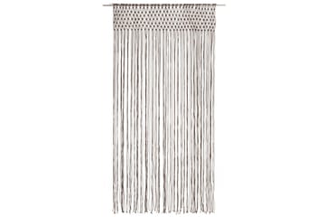 Makramé gardin taupe 140x240 cm bomull - Taupe - Tekstiler - Gardiner