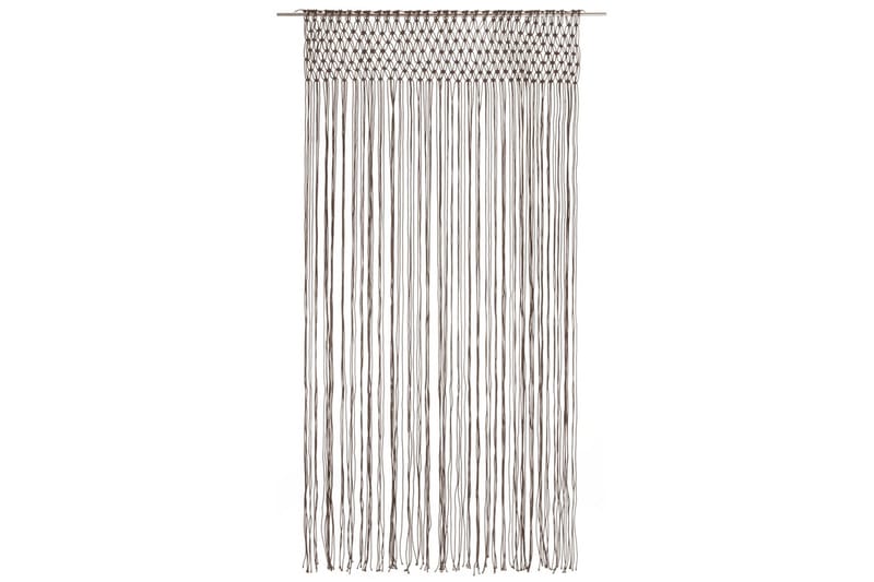 Makramé gardin taupe 140x240 cm bomull - Taupe - Tekstiler - Gardiner