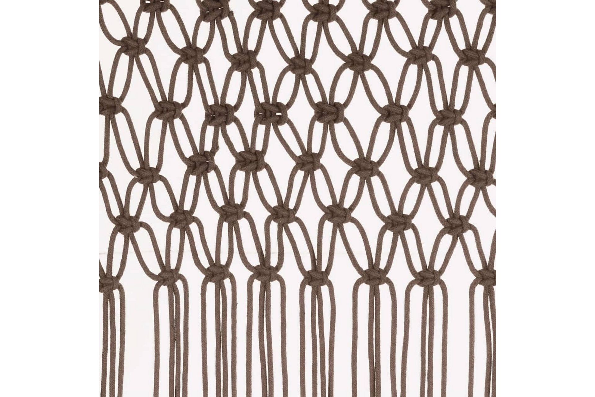 Makramé gardin taupe 140x240 cm bomull - Taupe - Tekstiler - Gardiner