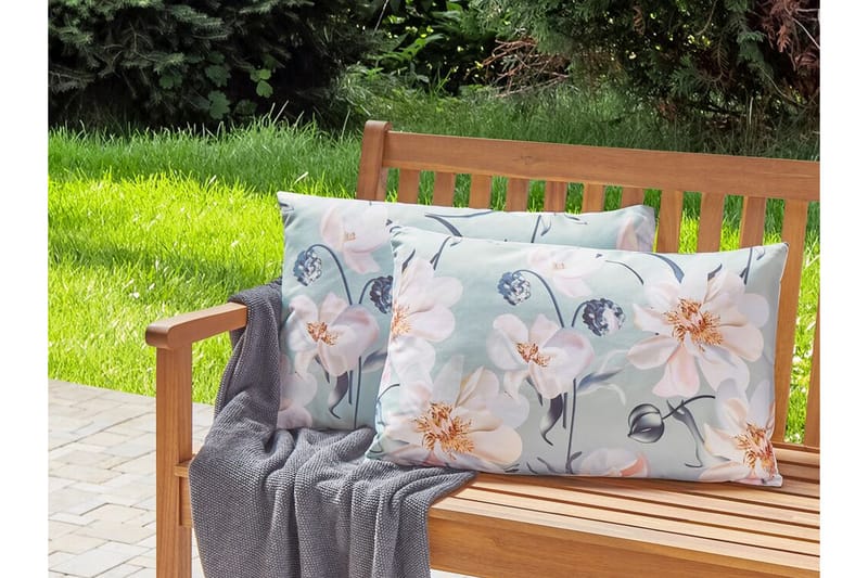 Benedetta Utendørspute 42x60 cm - Blå - Tekstiler - Pute & pledd - Hagepute