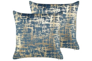 Beneton Utendørspute 45x45 cm - Blå/Gull - Tekstiler - Pute & pledd - Hagepute