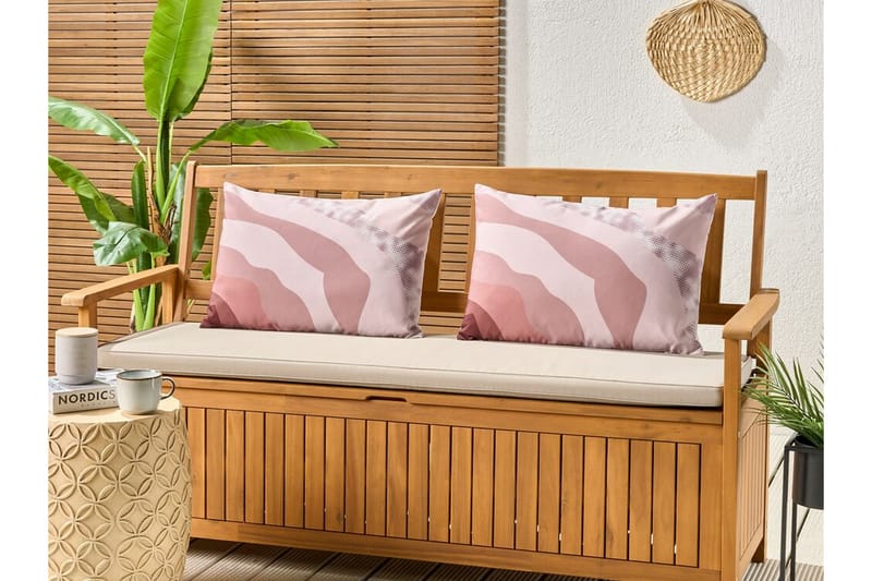 Busto Utendørspute 42x60 cm 2stk - Rosa - Tekstiler - Pute & pledd - Hagepute