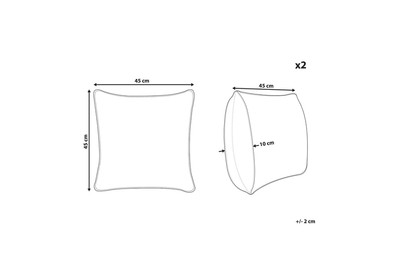 Busto Utendørspute 45x45 cm - Rosa - Tekstiler - Pute & pledd - Hagepute