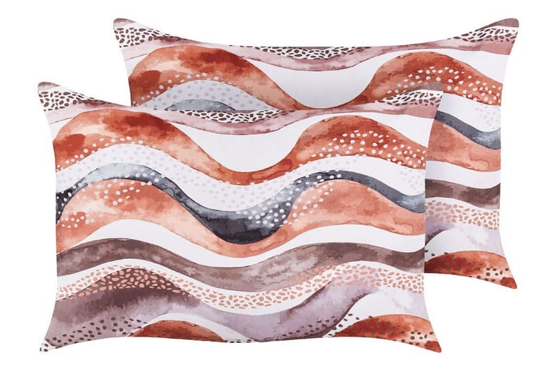 Cannole Utendørspute 42x60 cm, Brun/Hvit/Sort