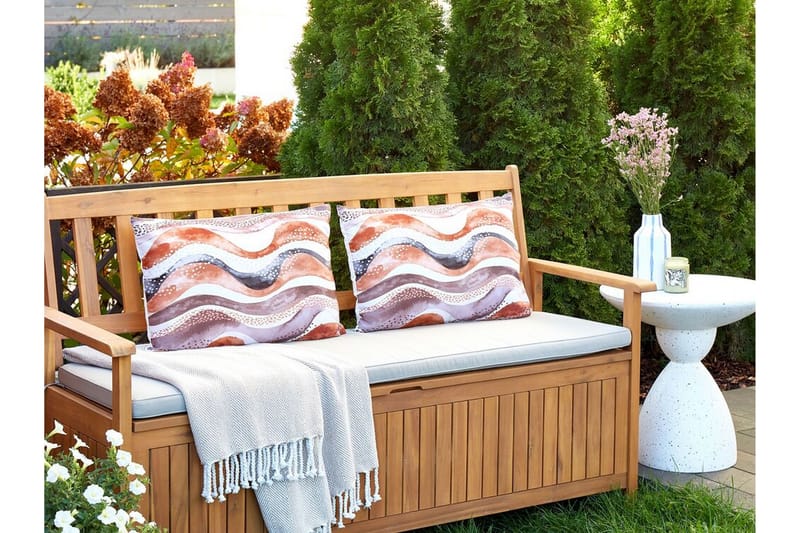 Cannole Utendørspute 42x60 cm - Brun/Hvit/Sort - Tekstiler - Pute & pledd - Hagepute