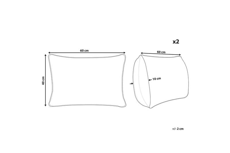 Fasano Utendørspute 42x60 cm - Hvit/Blå - Tekstiler - Pute & pledd - Hagepute