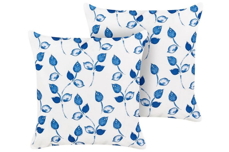 Fasano Utendørspute 45x45 cm - Hvit/Blå - Tekstiler - Pute & pledd - Hagepute