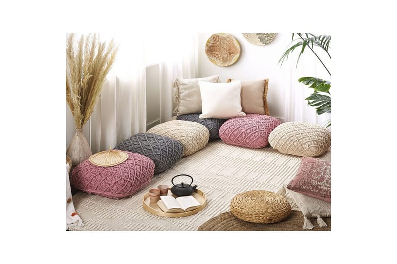 Gulvpute Berrechid Beige - Beige - Tekstiler - Pute & pledd - Hagepute