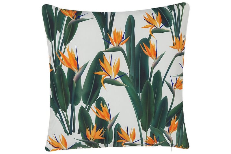 Heckville Utendørspute 45x45 cm 2 stk - Grønn/Hvit/Oransje - Tekstiler - Pute & pledd - Hagepute