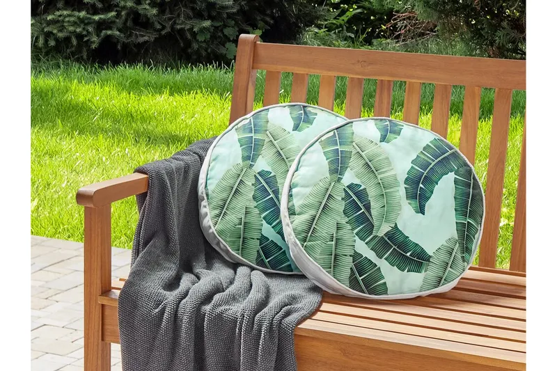 Langford Utendørspute 40 cm Rund - Grønn - Møbler - Bord - Sofabord