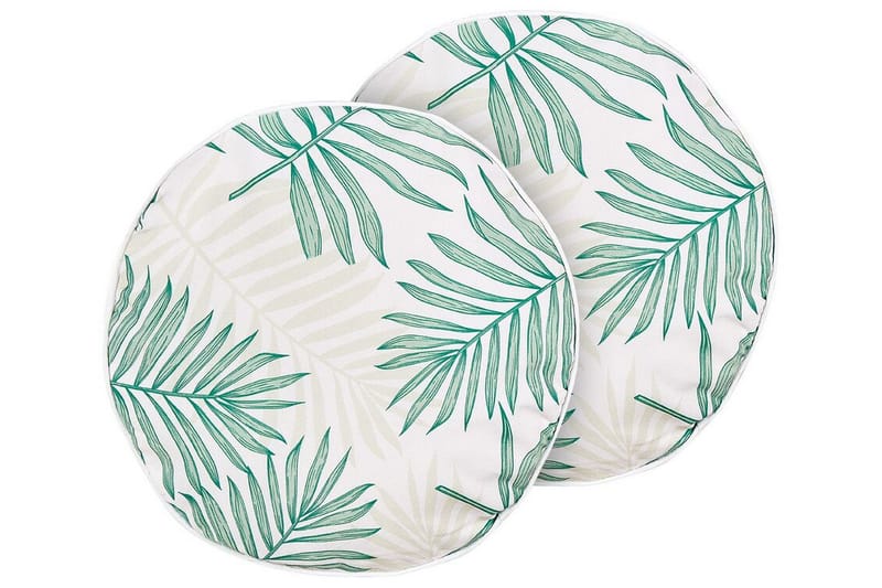 Laramie Utendørspute 40 cm Rund - Beige/Grønn - Tekstiler - Pute & pledd - Hagepute