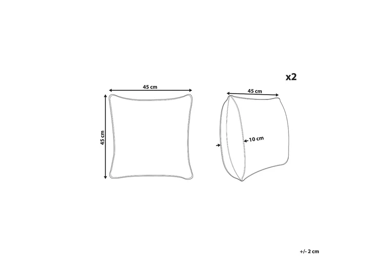 Laramie Utendørspute 45x45 cm - Beige/Grønn - Tekstiler - Pute & pledd - Hagepute