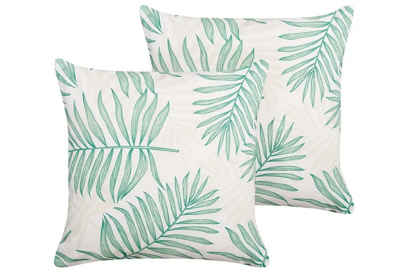 Laramie Utendørspute 45x45 cm - Beige/Grønn - Tekstiler - Pute & pledd - Hagepute