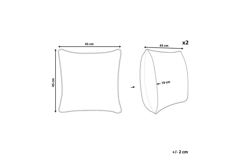 Latiano Utendørspute 45x45 cm - Beige/Rosa - Tekstiler - Pute & pledd - Hagepute