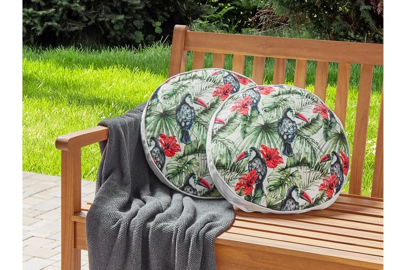 Padua Utendørspute 40 cm Rund - Grønn/Rød/Svart - Møbler - Bord - Sofabord