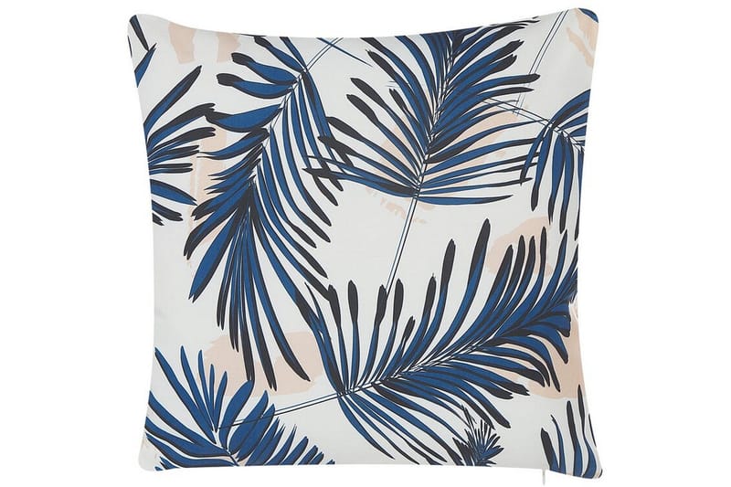 Pinawa Utendørspute 45x45 cm, Blå/Hvit/Beige
