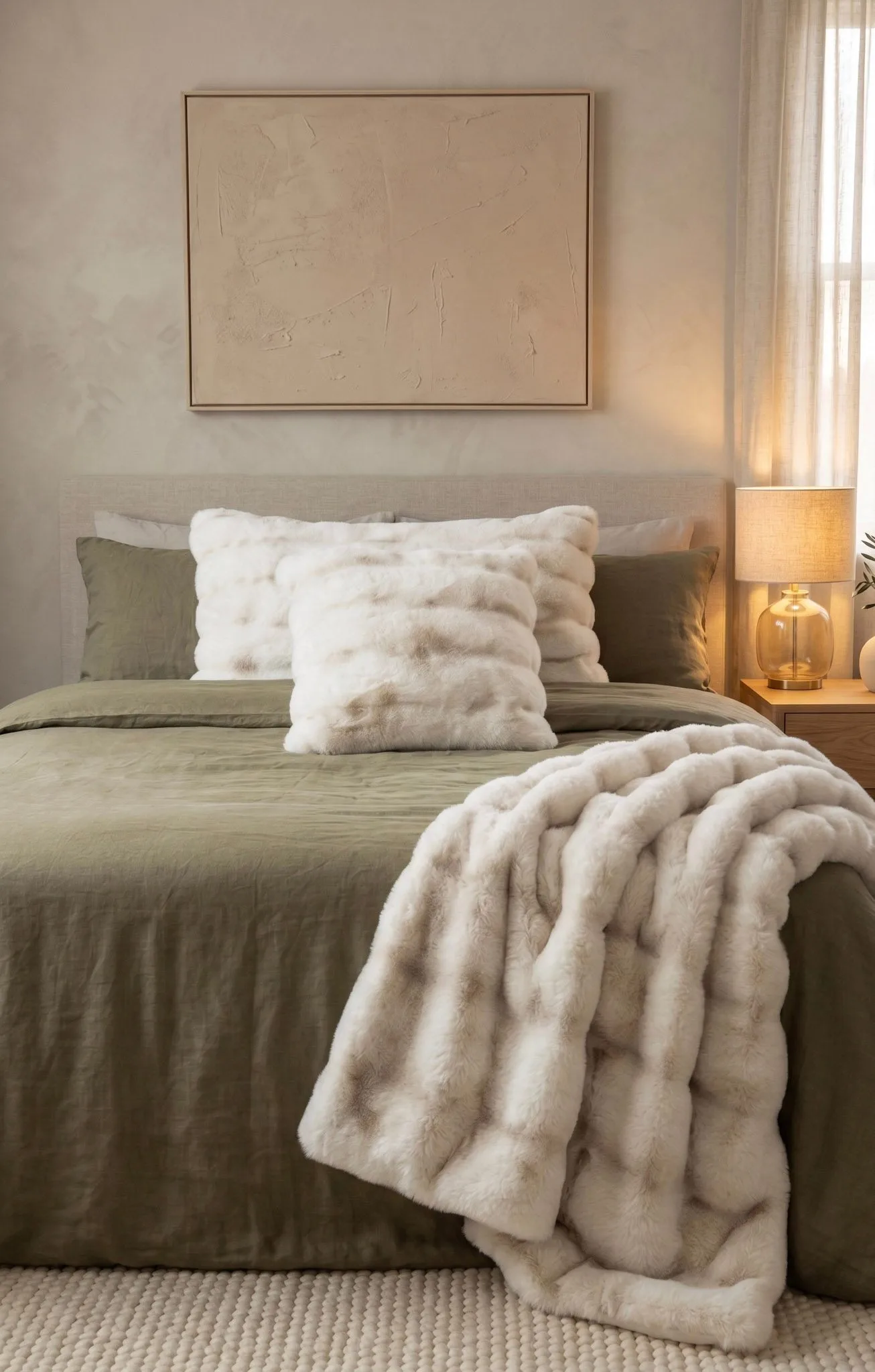 Pledd Åre 150x220 cm - Beige