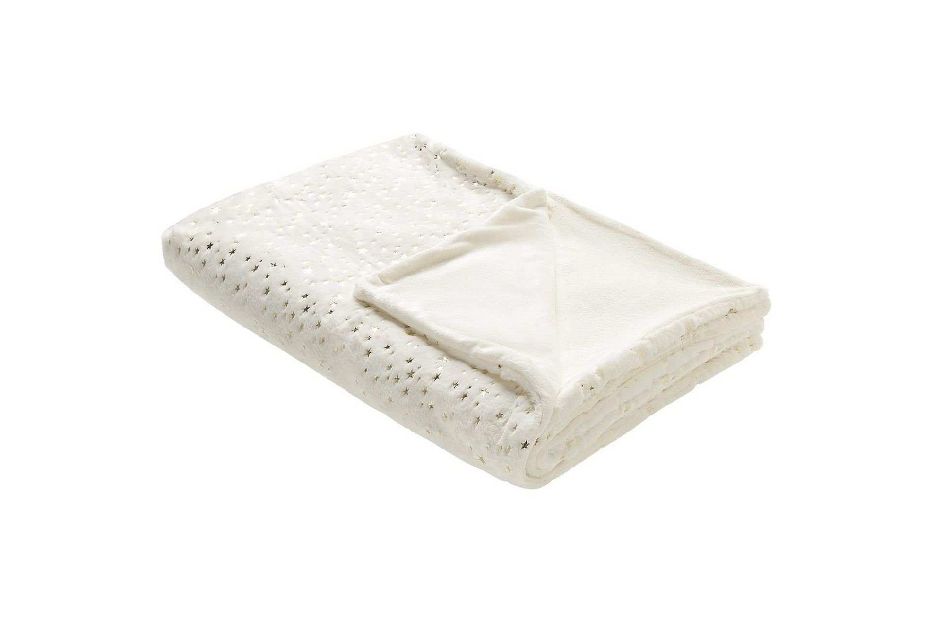Pledd Alazeya Beige/gull, 130x180 cm - Beige/gull, 130x180 cm