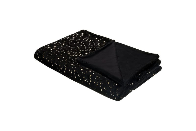 Pledd Alazeya Svart/gull, 150x200 cm, Svart/gull, 150x200 cm