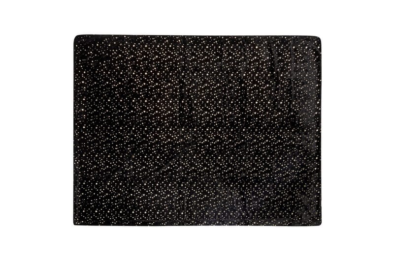 Pledd Alazeya Svart/gull, 150x200 cm - Svart/gull, 150x200 cm - Tekstiler - Pute & pledd - Tepper & pledd