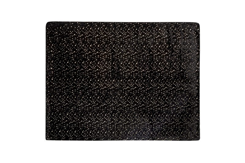 Pledd Alazeya Svart/gull, 150x200 cm - Svart/gull, 150x200 cm - Tekstiler - Pute & pledd - Tepper & pledd