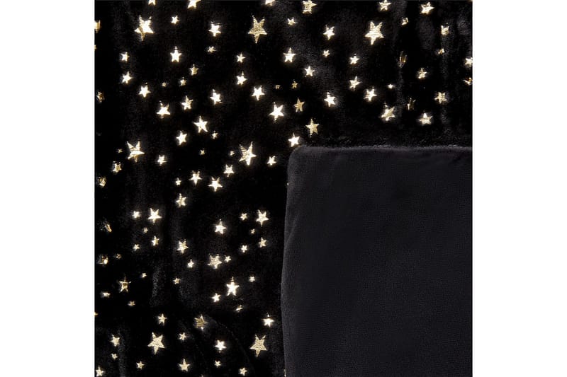Pledd Alazeya Svart/gull, 150x200 cm - Svart/gull, 150x200 cm - Tekstiler - Pute & pledd - Tepper & pledd