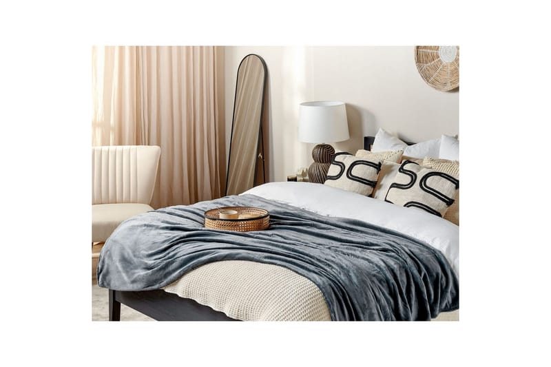 Pledd Bayburt Grå, 200x220 cm - Grå, 200x220 cm - Tekstiler - Pute & pledd - Tepper & pledd