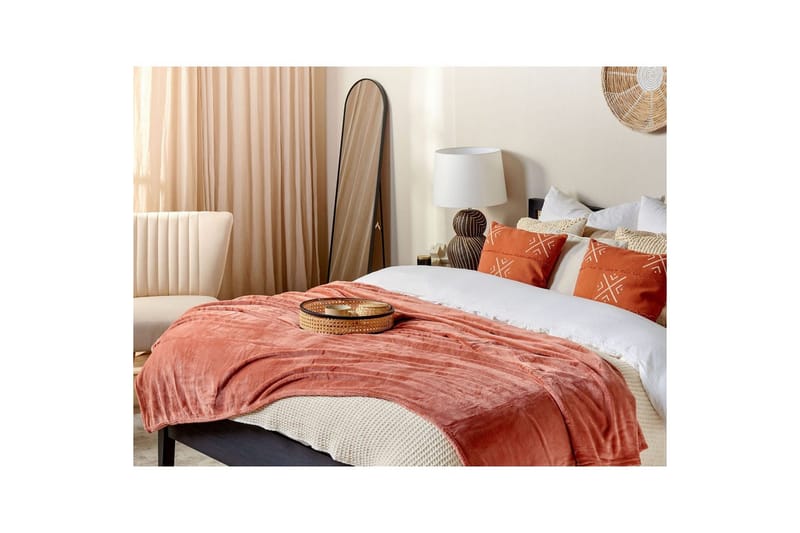 Pledd Bayburt Rød, 200x220 cm - Rød, 200x220 cm - Tekstiler - Pute & pledd - Tepper & pledd