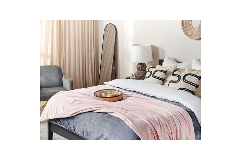 Pledd Bayburt Rosa, 200x220 cm - Rosa, 200x220 cm - Tekstiler - Pute & pledd - Tepper & pledd