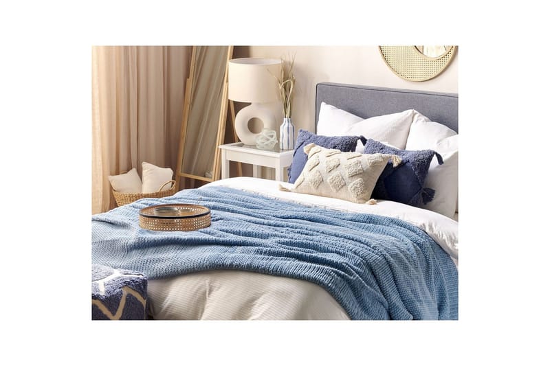 Pledd Bjas Blå, 150x200 cm - Blå, 150x200 cm - Tekstiler - Pute & pledd - Tepper & pledd