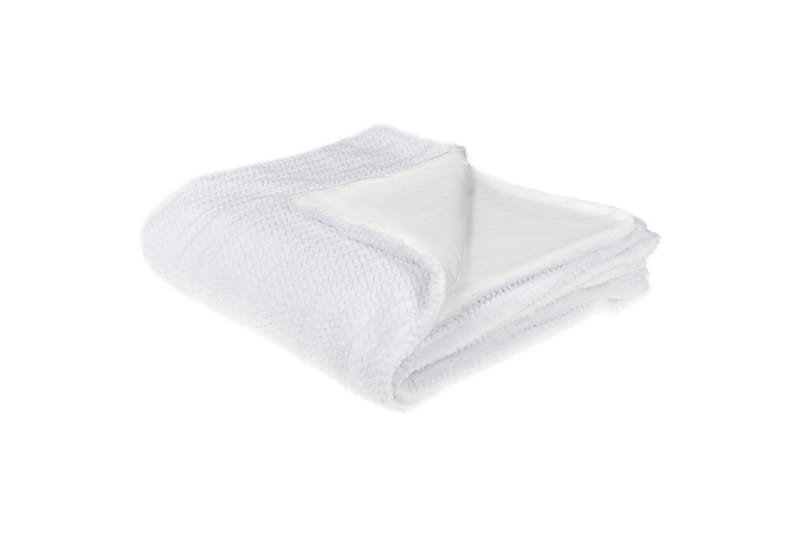 Pledd Bjas Hvit, 200x220 cm - Hvit, 200x220 cm - Tekstiler - Pute & pledd - Tepper & pledd
