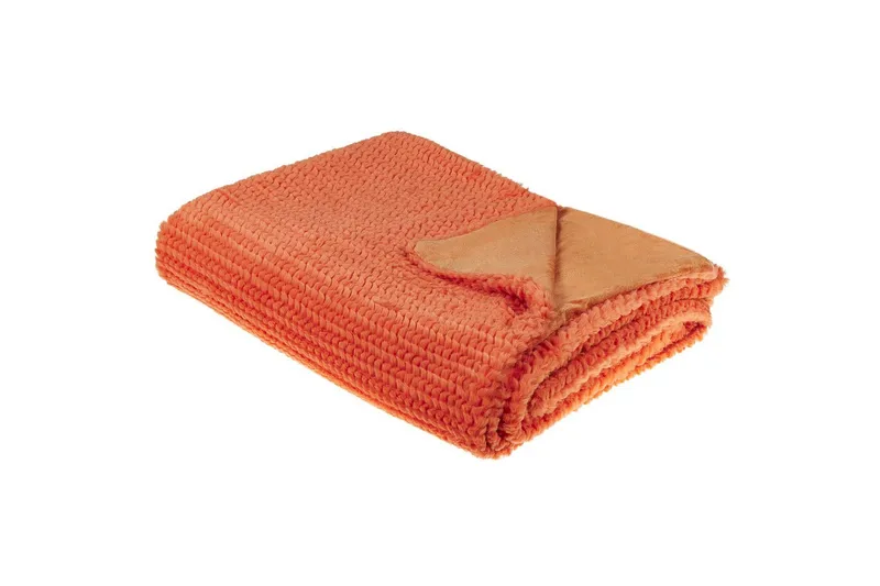 Pledd Bjas Oransje, 150x200 cm - Oransje, 150x200 cm - Tekstiler - Pute & pledd - Tepper & pledd