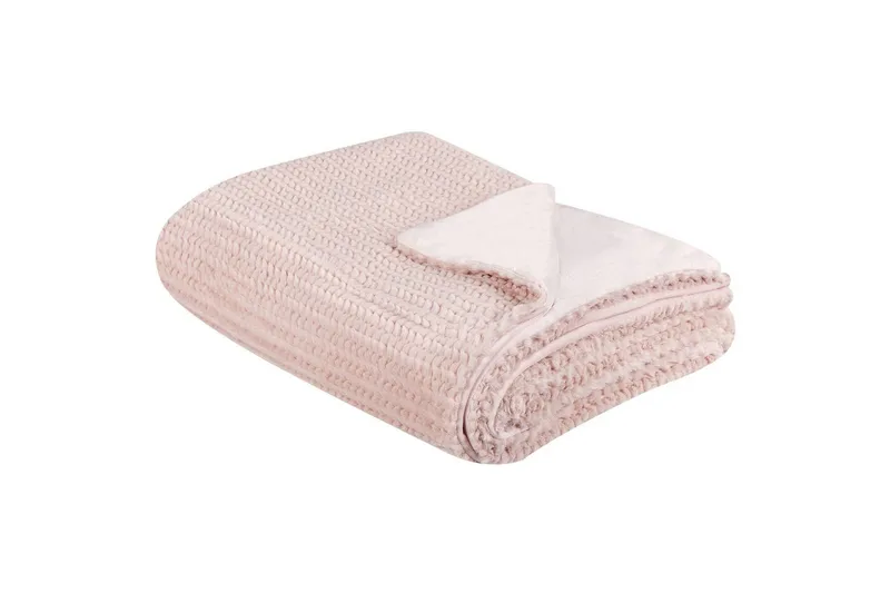 Pledd Bjas Rosa, 150x200 cm - Rosa, 150x200 cm - Tekstiler - Pute & pledd - Tepper & pledd