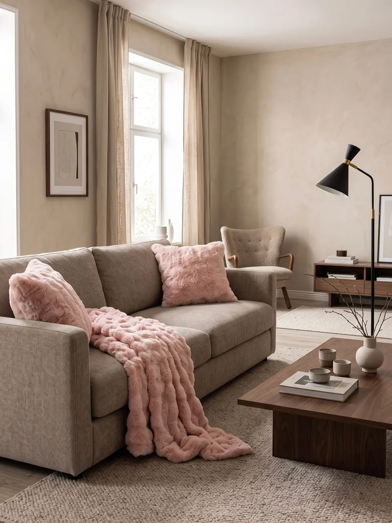 Pledd Bubble 150x220 cm - Rosa - Tekstiler - Pute & pledd - Tepper & pledd