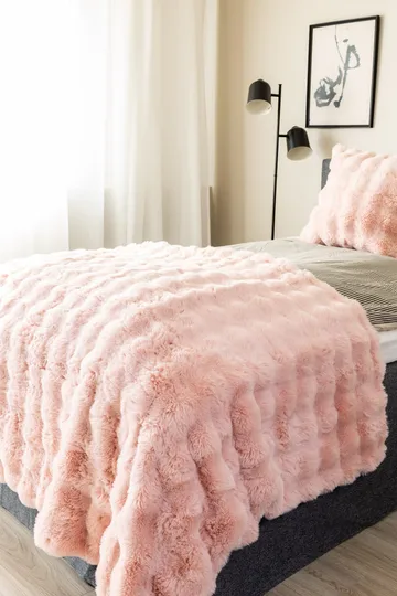 Pledd Bubble 150x220 cm - Rosa - Tekstiler - Pute & pledd - Tepper & pledd