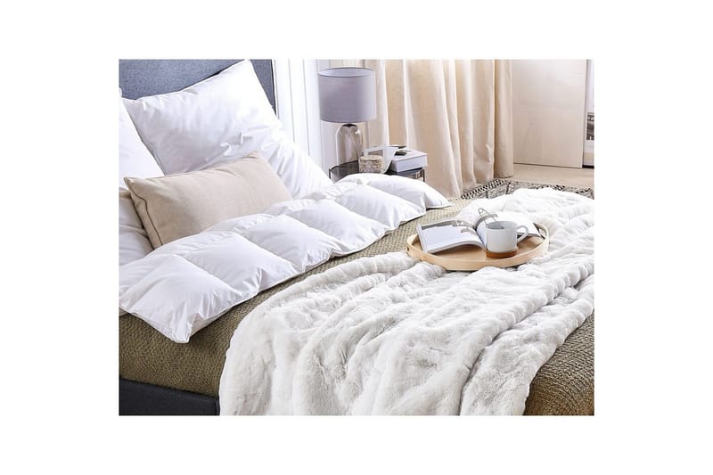 Pledd Chaab Hvit, 150x200 cm - Hvit, 150x200 cm - Tekstiler - Pute & pledd - Tepper & pledd