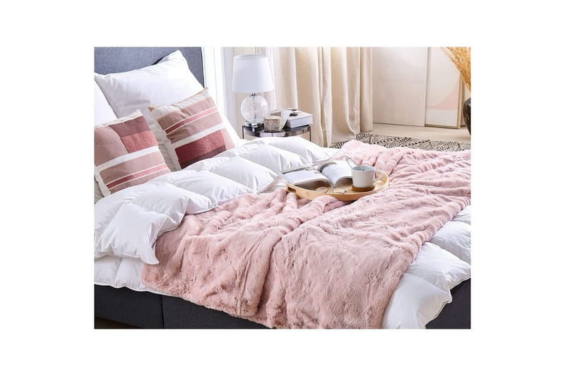 Pledd Chaab Rosa, 200x220 cm - Rosa, 200x220 cm - Tekstiler - Pute & pledd - Tepper & pledd