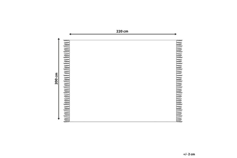 Pledd Chack Beige, 200x220 cm - Beige, 200x220 cm - Tekstiler - Pute & pledd - Tepper & pledd