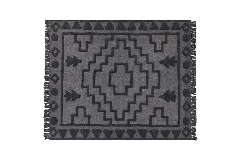 Pledd Chack Grå/svart, 200x220 cm - Grå/svart, 200x220 cm - Tekstiler - Pute & pledd - Tepper & pledd