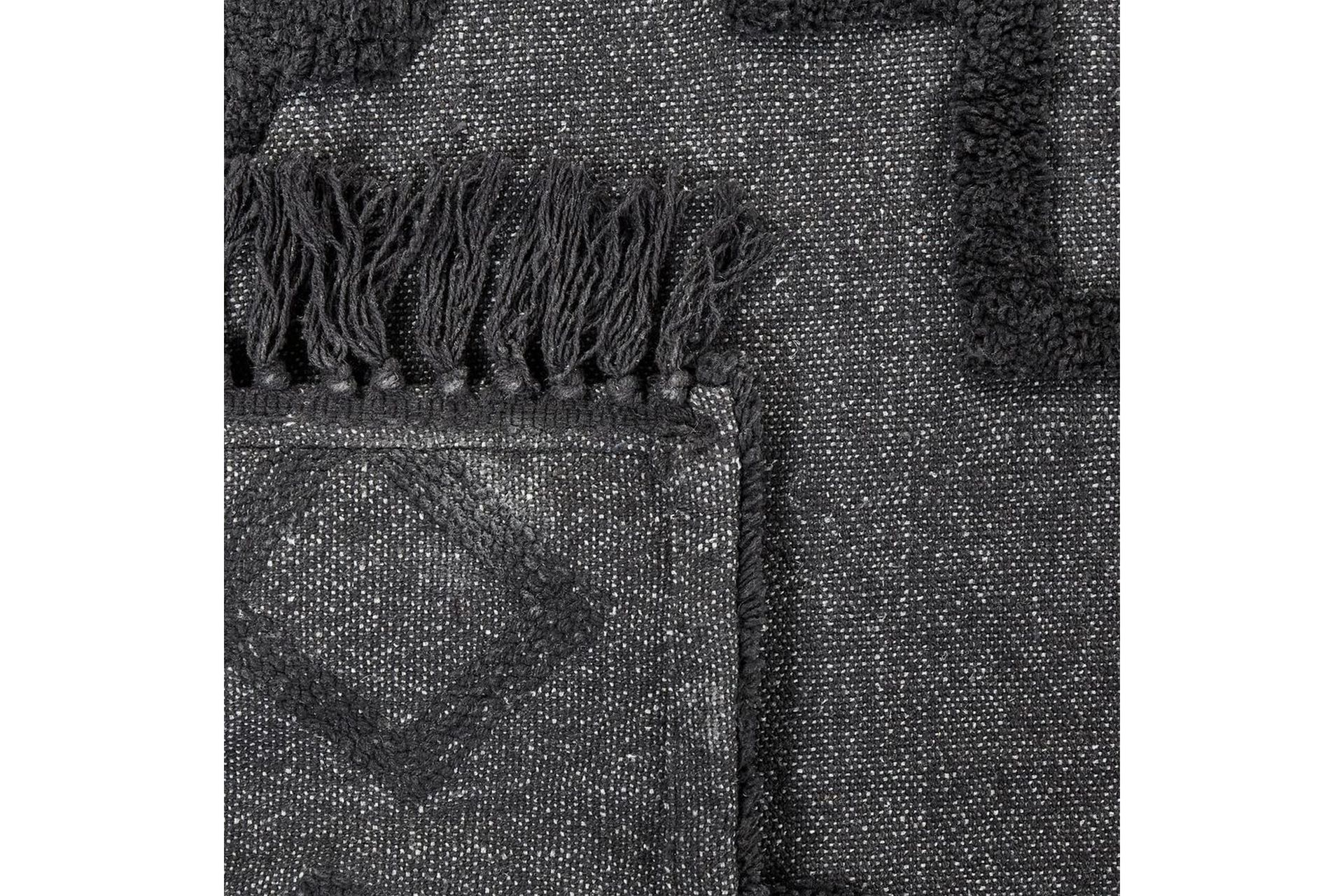 Pledd Chack Grå/svart, 200x220 cm - Grå/svart, 200x220 cm - Tekstiler - Pute & pledd - Tepper & pledd
