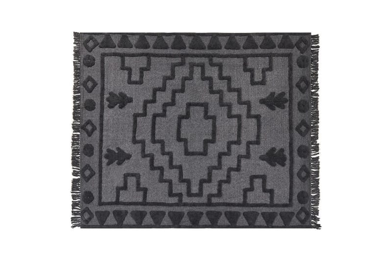 Pledd Chack Grå/svart, 200x220 cm - Grå/svart, 200x220 cm - Tekstiler - Pute & pledd - Tepper & pledd