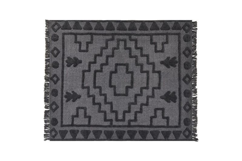 Pledd Chack Grå/svart, 220x240 cm - Grå/svart, 220x240 cm - Tekstiler - Pute & pledd - Tepper & pledd