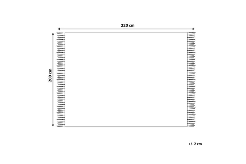 Pledd Chaohani Beige, 200x220 cm - Beige, 200x220 cm - Tekstiler - Pute & pledd - Tepper & pledd