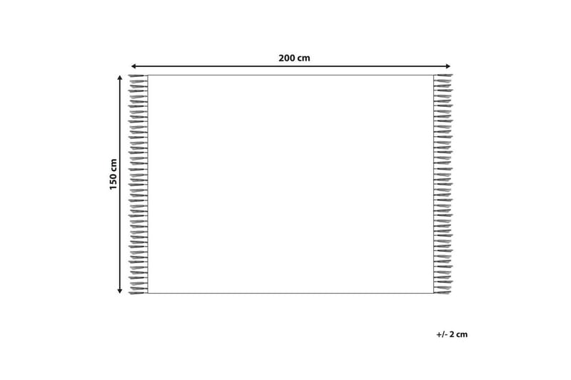 Pledd Chaohani Hvit, 150x200 cm - Hvit, 150x200 cm - Tekstiler - Pute & pledd - Tepper & pledd
