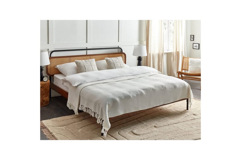 Pledd Chaohani Hvit, 200x220 cm - Hvit, 200x220 cm - Tekstiler - Pute & pledd - Tepper & pledd