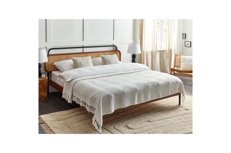 Pledd Chaohani Hvit, 220x240 cm - Hvit, 220x240 cm - Tekstiler - Pute & pledd - Tepper & pledd