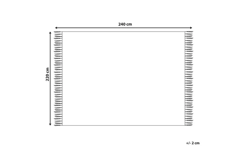 Pledd Chaohani Hvit, 220x240 cm - Hvit, 220x240 cm - Tekstiler - Pute & pledd - Tepper & pledd