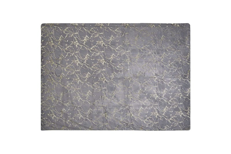 Pledd Godavari Grå/gull, 130x180 cm - Grå/gull, 130x180 cm - Tekstiler - Pute & pledd - Tepper & pledd